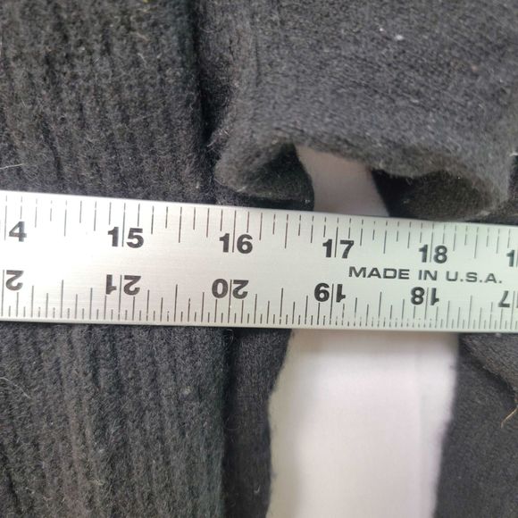 Lord & Taylor Long Black 100% Cashmere Open Cardigan - Closet Staple - XS - Picture 8 of 8